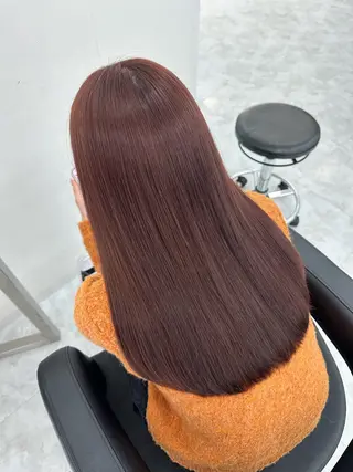ロング カラー kazuki🍑韓国 トレンド暖色🫗のヘアスタイル