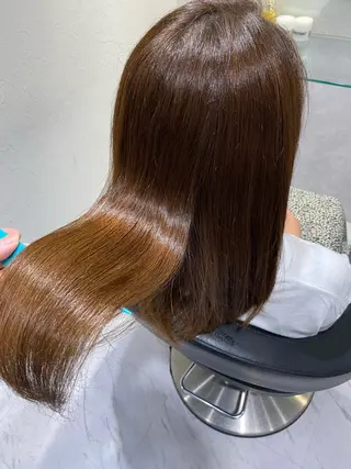 ミディアム カラー ヘアアレンジ 外苑前NO.1艶髪 透明感カラーのヘアスタイル