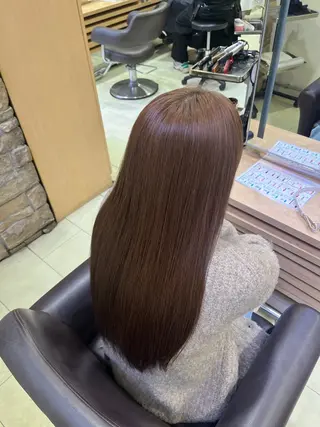 ロング カラー waka❤️✨ ブリーチ/艶感カラーのヘアスタイル