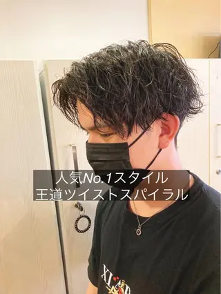 パーマ メンズ メンズサロン アソビ元町のヘアスタイル