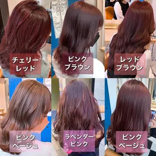 ミディアム カラー ブリーチなし/暖色/ 透明感/ririkaのヘアスタイル