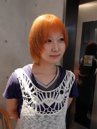 ショート カラー sand ikebukuro所属・タッセルボブ 美容師🫧SONAのヘアスタイル