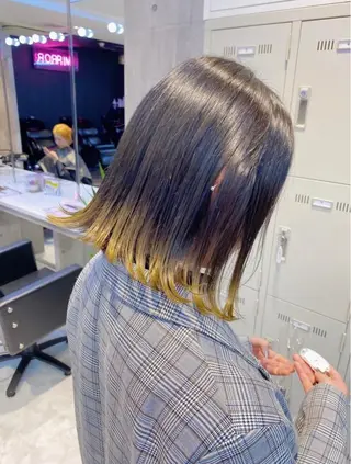 ミディアム ❄️💛エクステ ブリーチ❄️yukiのヘアスタイル