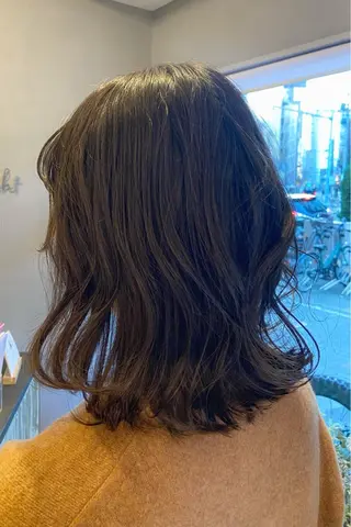 ミディアム バイエイト所属・名駅/ニュアンスパー マ/ボブ/石田のヘアスタイル
