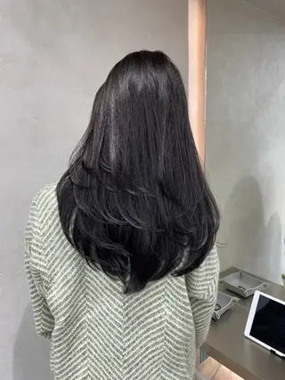 ロング カラー Hiroki 韓国ヘア🇰🇷のヘアスタイル