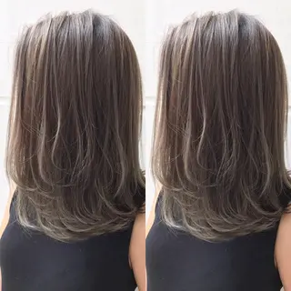ミディアム カラー ヘアアレンジ BANK'S hair所属・💐ケラチン 髪質改善寺坂雄飛💐のヘアスタイル