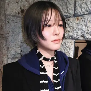 ショート カラー 楪所属・チヒロ/パーマ /ショートのヘアスタイル
