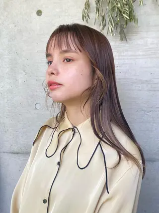 ロング カラー パーマ ヘアアレンジ メンズ キッズ ネイル マツエク・マツパ モリモト サナのヘアスタイル