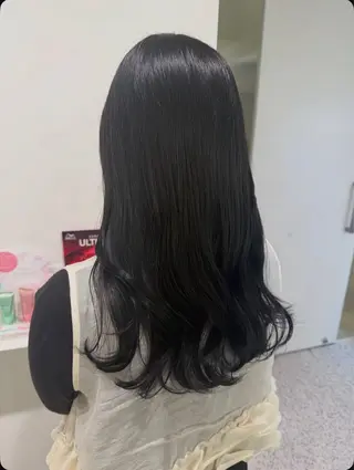 ミディアム カラー パーマ ヘアアレンジ メンズ 透明感カラー／ 新潟万代/池野里衣のヘアスタイル