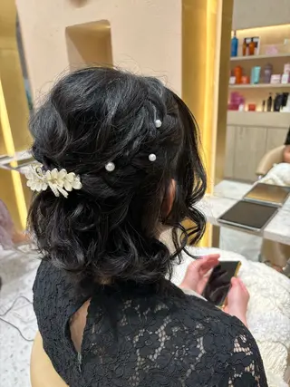 ヘアアレンジ あかね☆ヘアアレンジ /ボブ/縮毛矯正のヘアスタイル