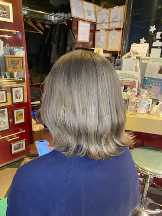 ミディアム カラー カット/ピンク/ ラベンダー/長谷恵花のヘアスタイル