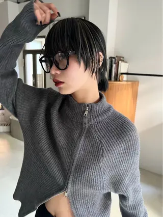 ミディアム カラー 丹治 一輝ボブ/ショートのヘアスタイル