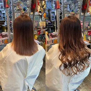 ミディアム カラー ヘアアレンジ haco+所属・🌈派手髪エクステ ブレイズ🌈ひろとのヘアスタイル