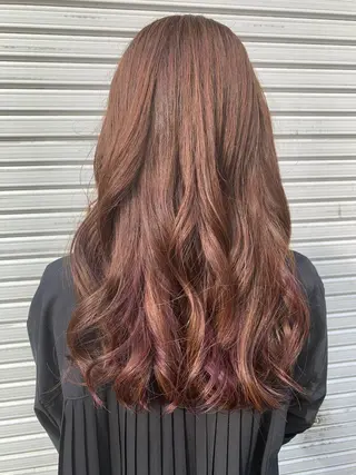 ロング カラー ヘアアレンジ 🦋韓国ヘア 坂本 菜摘🦋のヘアスタイル