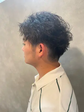 パーマ メンズ フリーランスシェアサロンルレイル所属・心斎橋/メンズ /ルレイル/地形真希のヘアスタイル