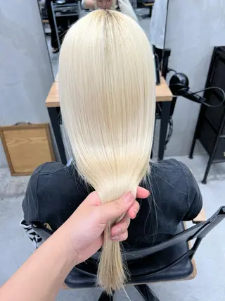 ロング 韓国/ハイトーン/ ボブ🎀MIKU🎀のヘアスタイル