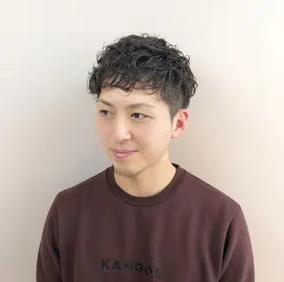 パーマ メンズ 佐野 太河のヘアスタイル