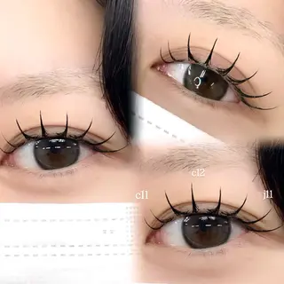 マツエク・マツパ Mell Yuuna ♡パリエク /束感のマツエク・マツパデザイン