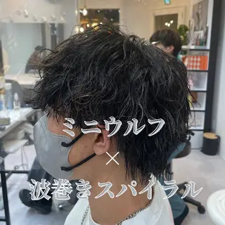 ショート 髪質改善× ハイライト溝江のヘアスタイル