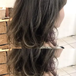 ミディアム カラー シールエクステ⭐️ オオミタクヤのヘアスタイル