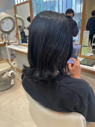 ミディアム ヘッドスパ／透明感 カラー伊藤 千尋のヘアスタイル