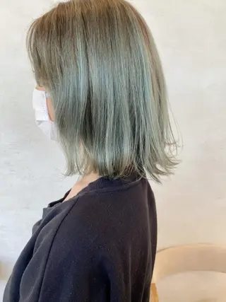 ミディアム カラー 艶髪/モテヘア🎀 MIHOのヘアスタイル