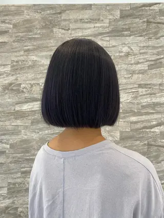 ミディアム JILL    hair所属・maki💖 ボブ/縮毛矯正のヘアスタイル