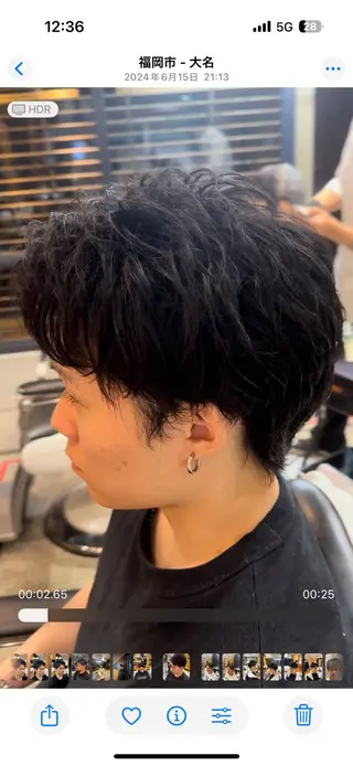 ショート メンズ 福満 拓のヘアスタイル