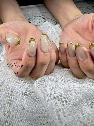 ネイル 💕🐰うさみみ🐰 💕猫と触れ合い✨のネイルデザイン