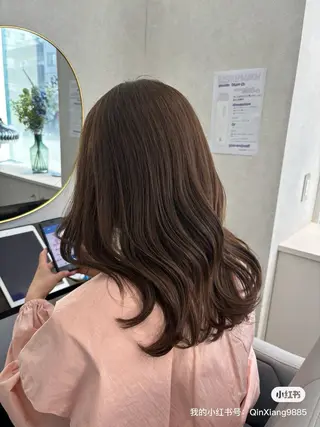 セミロング カラー ナチュラル🎀透明感 カラー/香香のヘアスタイル