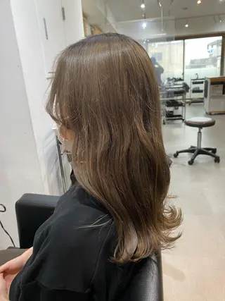 セミロング カラー 銀座⚜️【脱白髪染め 美髪矯正】トグチのヘアスタイル