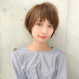 ショート カラー 乾かすだけで美髪✨ 髪質改善専門/鈴木遼のヘアスタイル