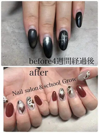 ネイル 認定講師／歴20年 パラジェル　Growのネイルデザイン