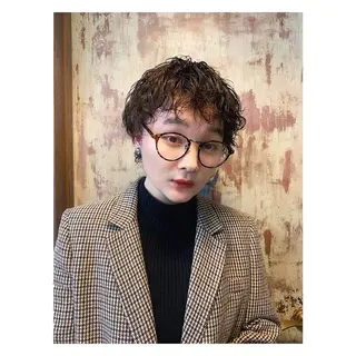 ショート パーマ hair design girl所属・［girl］ MIKIのヘアスタイル