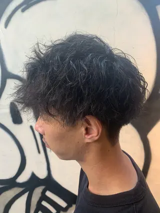 パーマ メンズ ⚡️メンズパーマ特化 mens支持◎/忠地のヘアスタイル