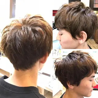 ショート カラー メンズ 赤羽、髪質改善サロン 吉野リョウスケのヘアスタイル