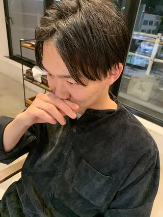 ショート メンズ ピンクベージュ/新潟 万代/高橋桃葉🍑のヘアスタイル