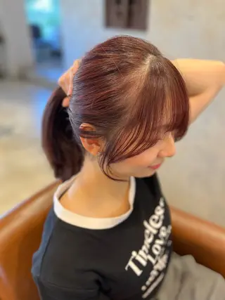 ミディアム ヘアアレンジ 西川 舞彩のヘアスタイル