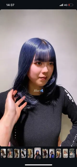 セミロング LINDO TOKYO 梅田店所属・梅田美容師 nao🐈‍⬛のヘアスタイル