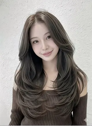 ロング カラー IENA所属・ほのかカラーカット モデル募集中🍀のヘアスタイル