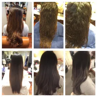 セミロング ロング カラー パーマ Lyrae~リラエ~所属・上原 聡良(akira)のヘアスタイル