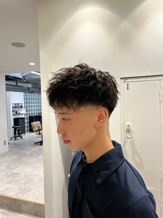 ショート パーマ メンズ HAREKE loopidea（ハレケ ルーピディア）所属・川島 穂乃香のヘアスタイル