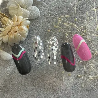 ネイル ⭐︎休業中の練習⭐︎ JNA認定講師髙橋のネイルデザイン