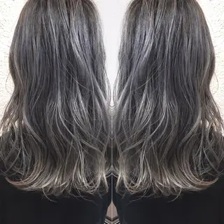 ロング カラー シールエクステ⭐️ オオミタクヤのヘアスタイル