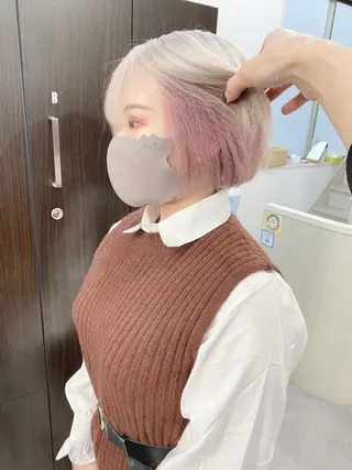 ショート カラー Via officialのヘアスタイル