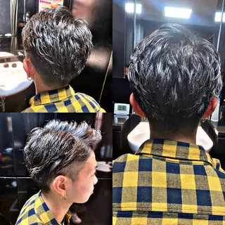 パーマ メンズ 菅野 綺華のヘアスタイル