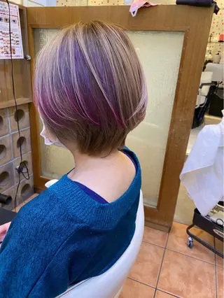 ショート カラー メンズスタイル 完全再現/仁翔のヘアスタイル