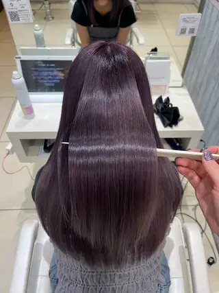 ロング 【髪質改善カラー】 あむ·. ⟡ 🖤のヘアスタイル