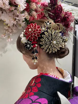 セミロング ヘアアレンジ Rio🎀 艶カラー/韓国のヘアスタイル