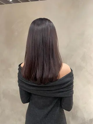 セミロング L'EANE THE TOKYO所属・透明感カラー/艶髪 田村陽花里のヘアスタイル
